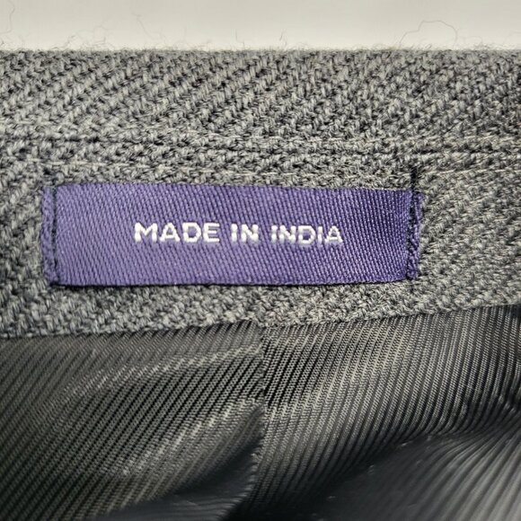 Stafford Mens Merino Wool Sport Coat Blazer Jacket 50R Classic Fit Gray Tweed - Picture 6 of 16